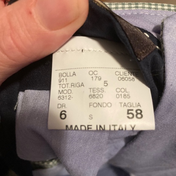 Paul Stuart Men’s Green Checked Summer Trouser Pants - Picture 12 of 12